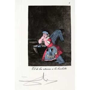 Original hand signed Dali from Goya series